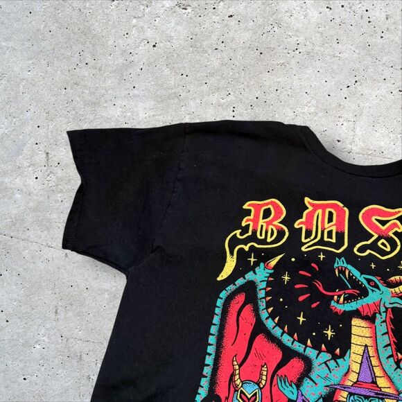 Wizard of Barge BDSM Battles Dragons Swords Magic Graphic T-Shirt Black L - Picture 4 of 9